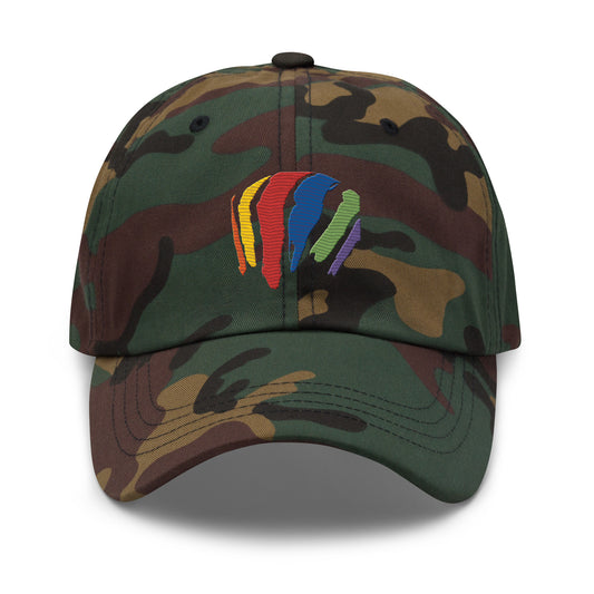 Rainbow Swash Strap Back Hat - Boston, Massachusetts | Gas Tanks Rainbow Corita