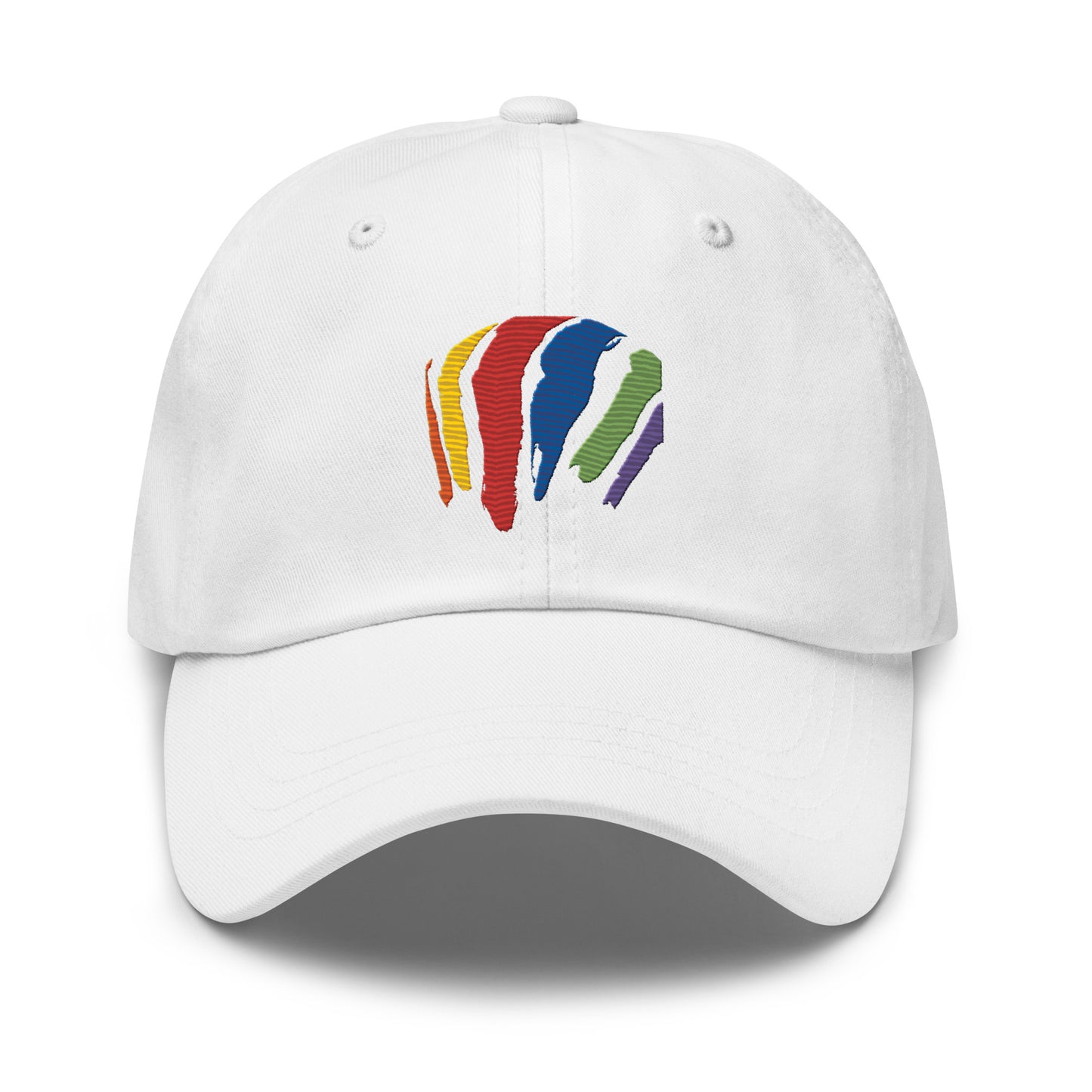 Rainbow Swash Strap Back Hat - Boston, Massachusetts | Gas Tanks Rainbow Corita