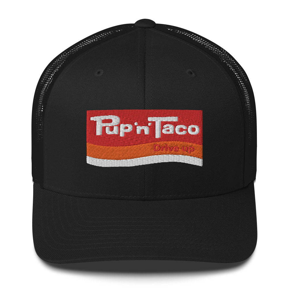Pup 'n' Taco Hat - Retro 70s Vintage Fast Food Chain Snapback