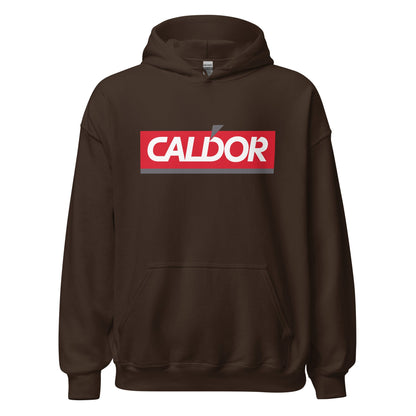 Caldor Retro Hoodie - Vintage 1990s Graphic Sweatshirt