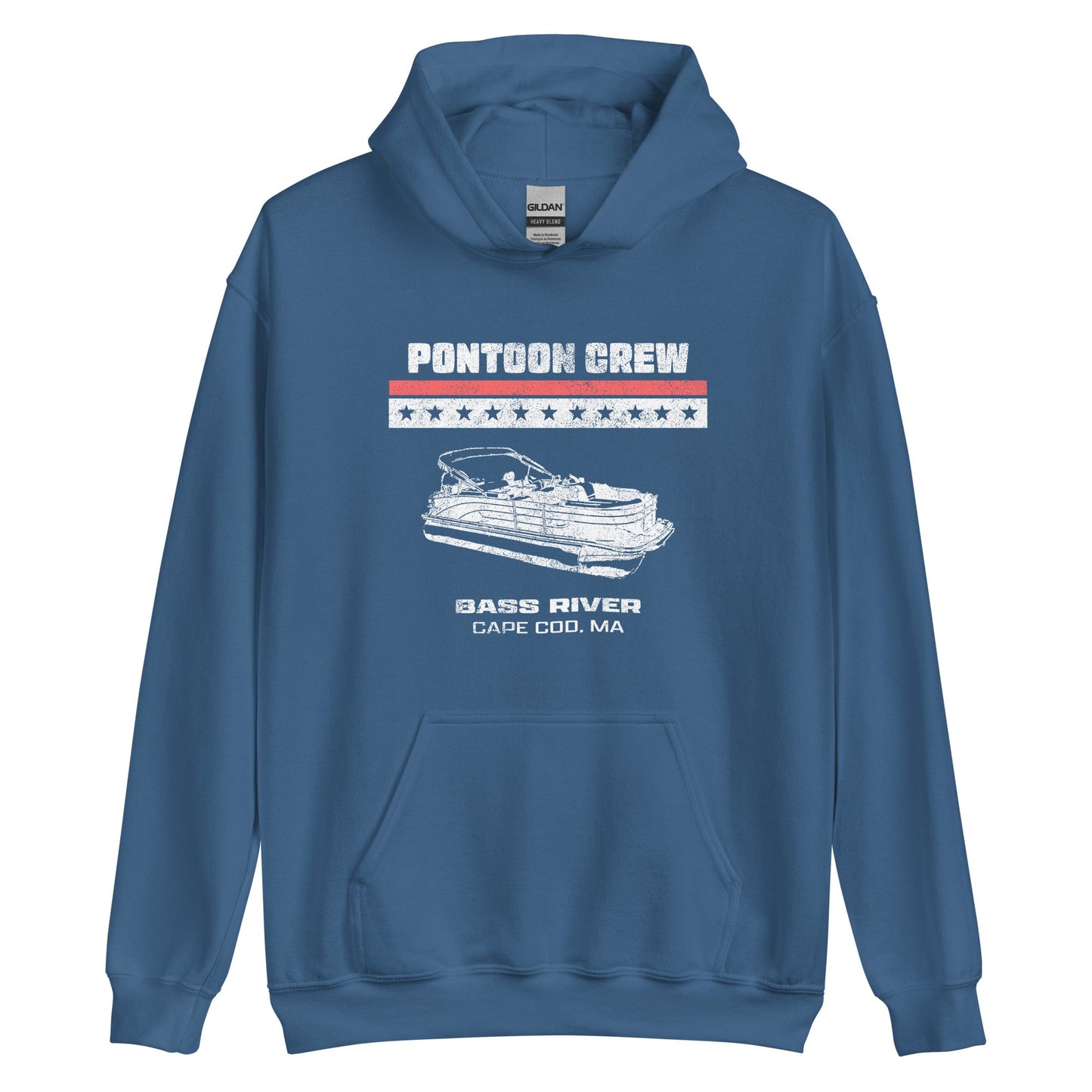 Bass River Pontoon Hoodie - Cape Cod | Mens & Womens Graphic Sweatshirt