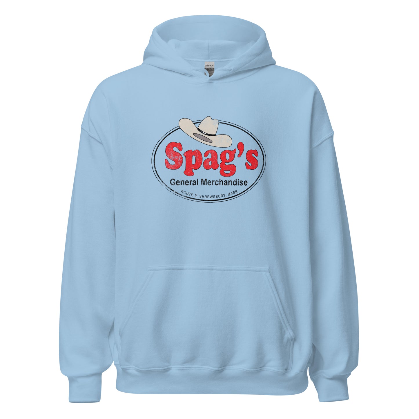 Spag's Hoodie - Shrewsbury, MA | Retro Vintage style Graphic Sweatshirt