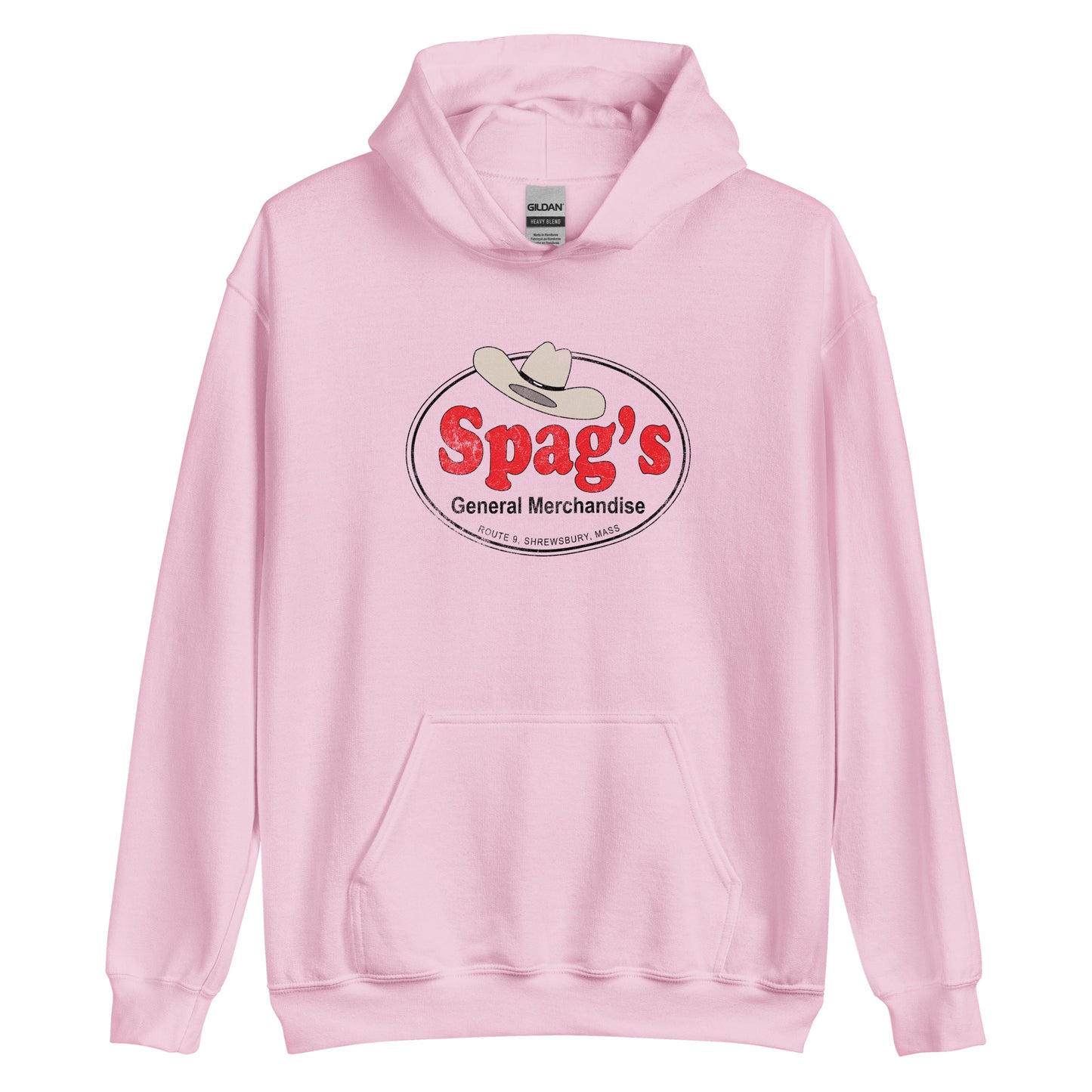 Spags Hoodie - Shrewsbury, MA | Retro Vintage style Graphic Sweatshirt