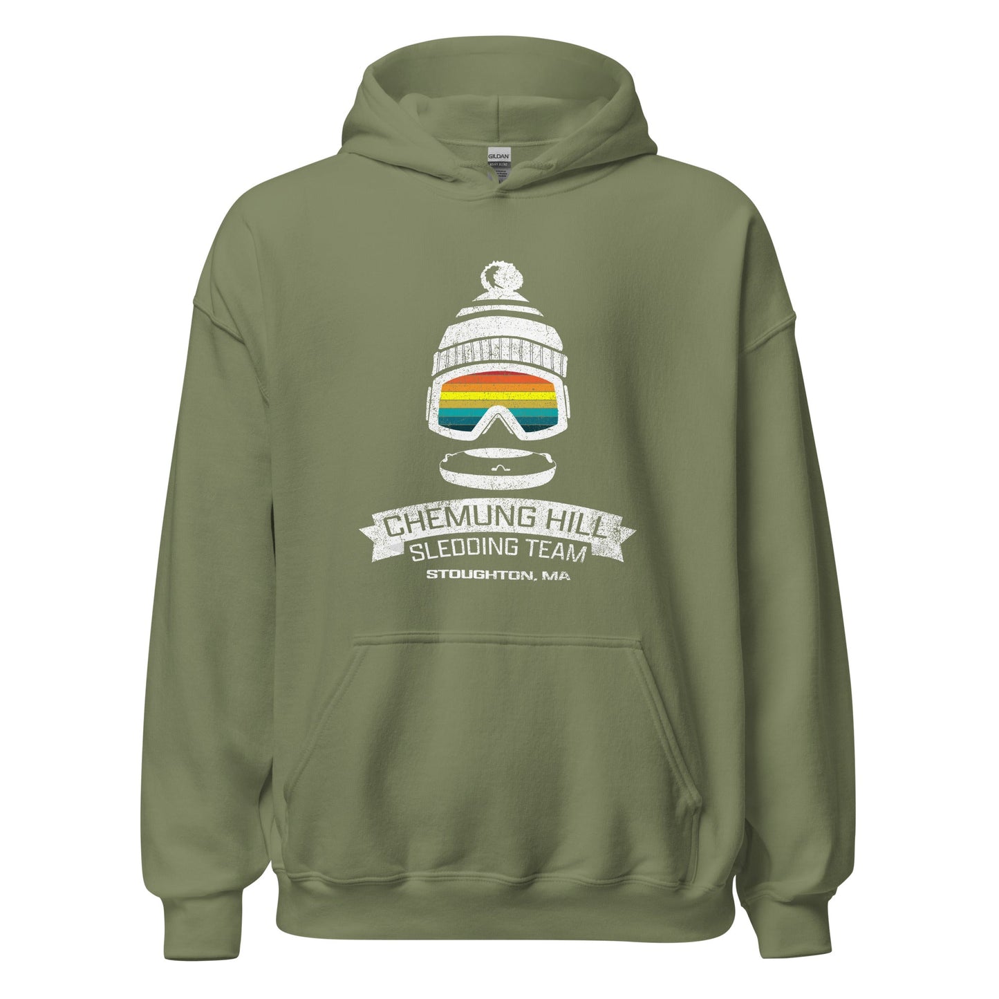 Chemung Hill Sledding Hoodie - Stoughton, MA | Mens & Womens Graphic Sweatshirt