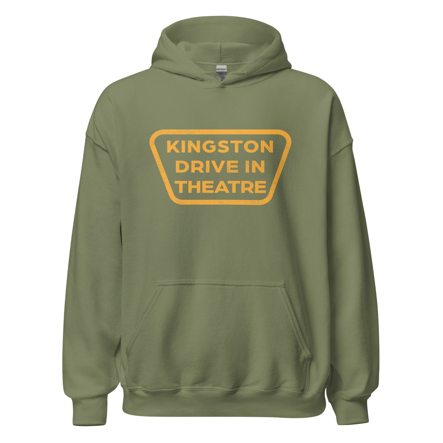 Kingston Drive-In Theatre Hoodie - Kingston, MA | Retro Movie Theatre Sweatshirt