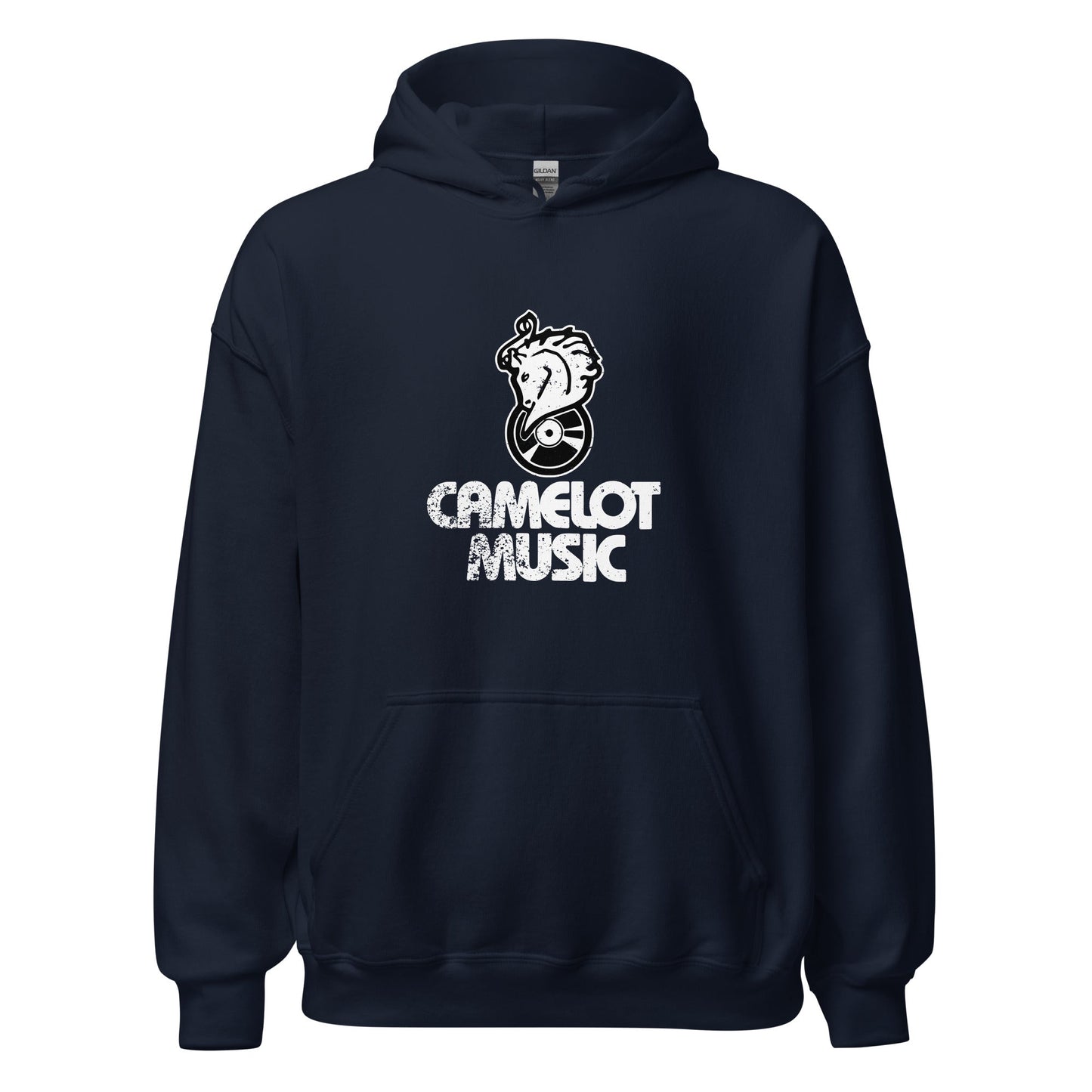Camelot Music Hoodie - Vintage Retro Record Music Store Sweatshirt
