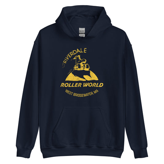 Riverdale Roller World Hoodie - West Bridgewater, MA | Vintage Roller Skating Rink Sweatshirt