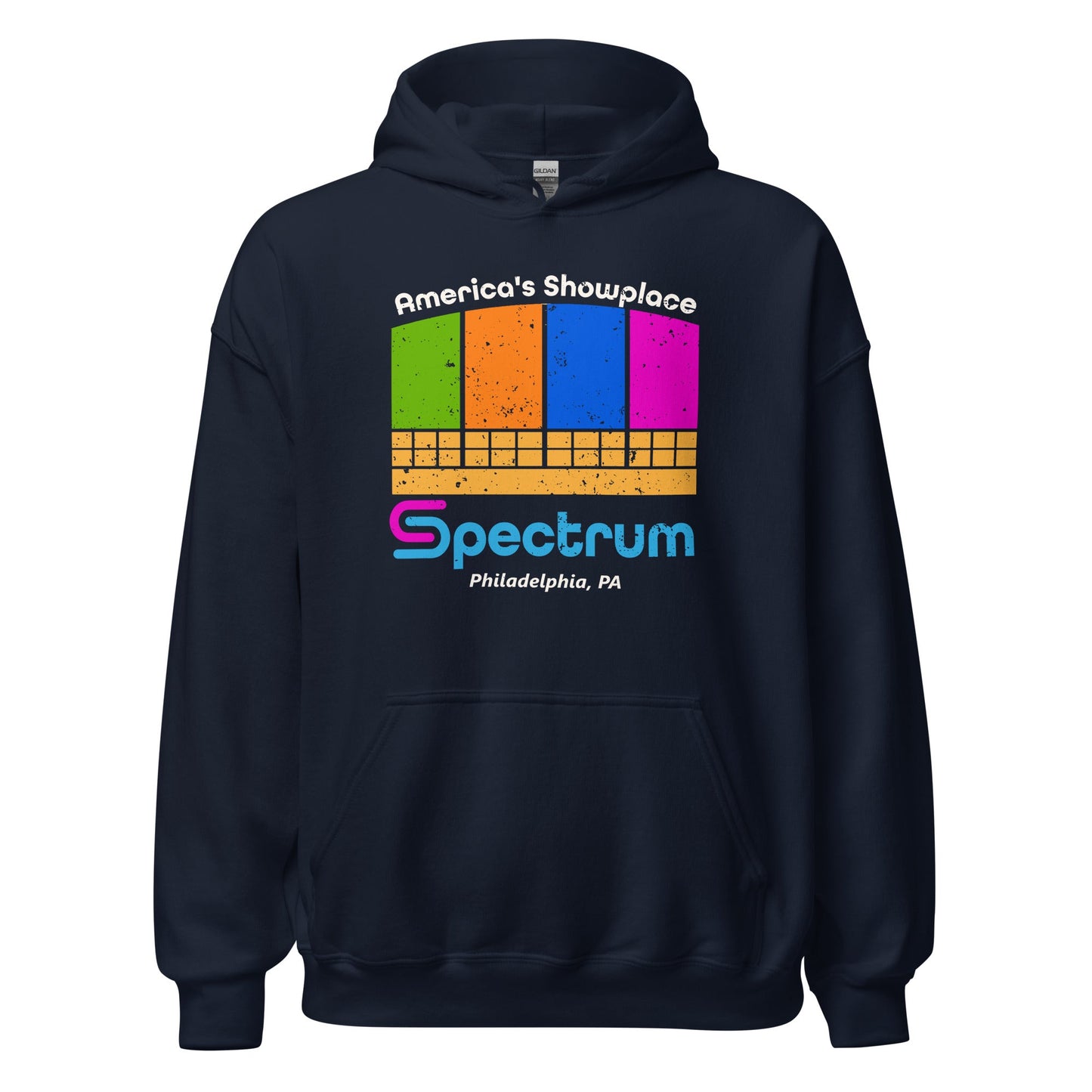 Spectrum Arena Hoodie - Philadelphia, PA | Retro 70s Sports & Music Venue Sweatshirt