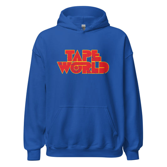 Tape World Retro Hoodie - Mens & Womens Vintage 1980s style Sweatshirt