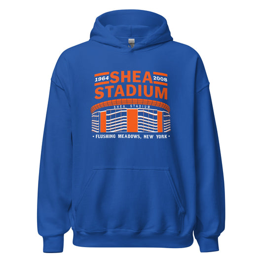Shea Stadium Hoodie - Flushing Meadows, NY Retro Baseball Vintage Sweatshirt