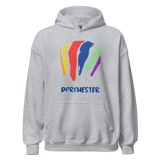 Dorchester Rainbow Swash Hoodie - Boston, MA | Rainbow Gas Tanks Sweatshirt