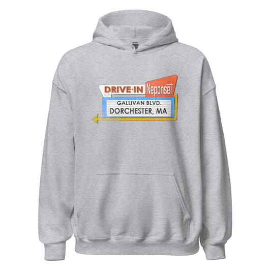 Neponset Drive-In Hoodie - Dorchester, MA | Vintage Mens & Womens Sweatshirt