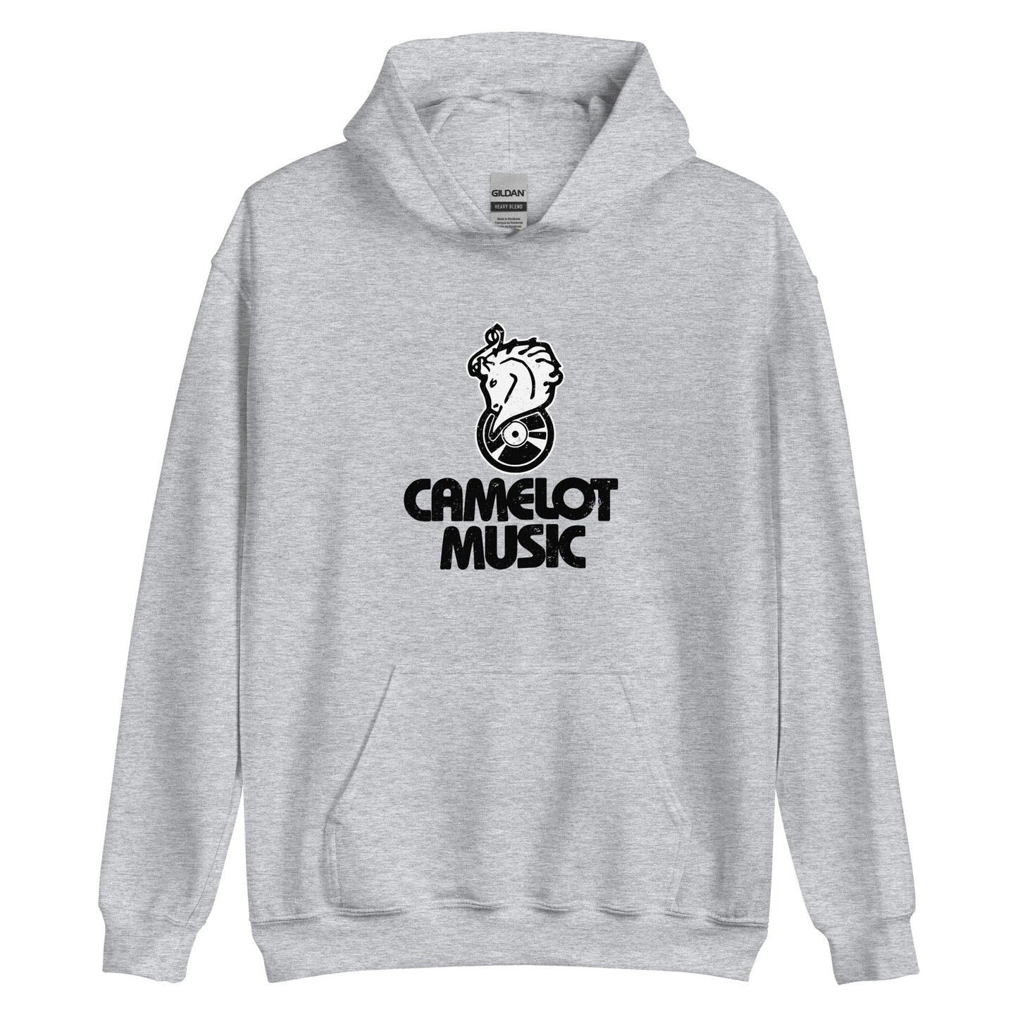 Camelot Music Hoodie - Vintage Retro Record Music Store Sweatshirt