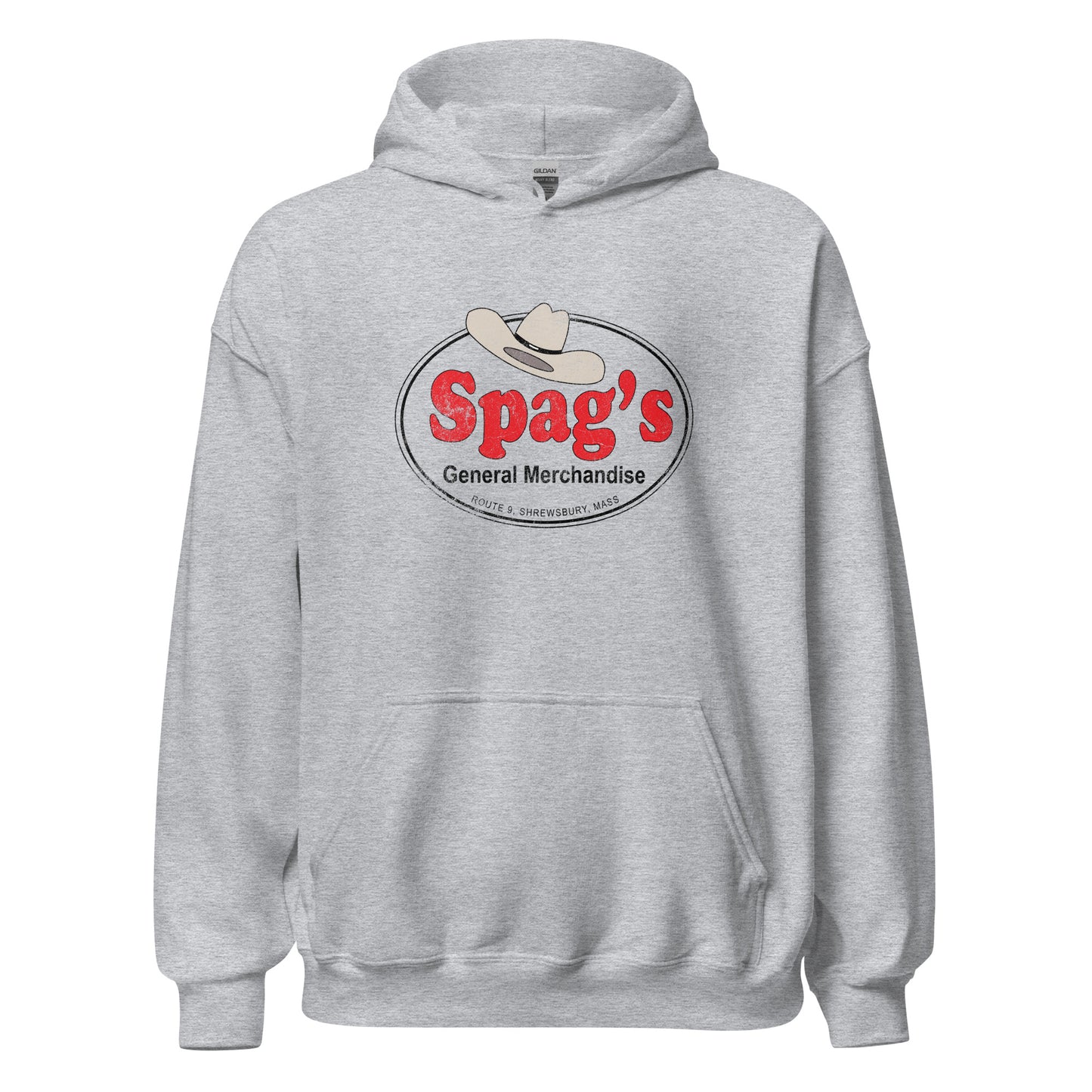 Spag's Hoodie - Shrewsbury, MA | Retro Vintage style Graphic Sweatshirt