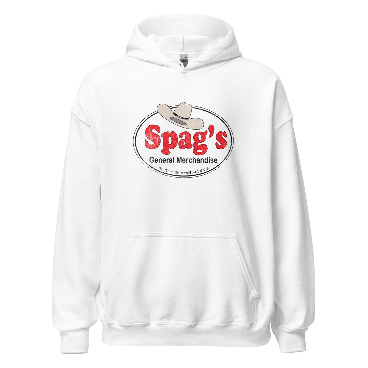 Spag's Hoodie - Shrewsbury, MA | Retro Vintage style Graphic Sweatshirt