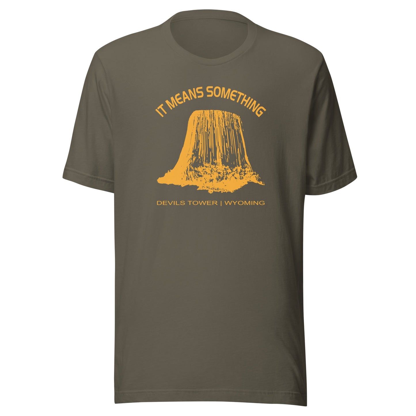 Close Encounters Devil's Tower T Shirt - "It Means Something" Retro 1970s movie Tee