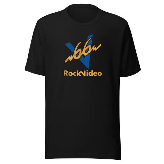 V66 Boston Rock Video Retro 1980s T-Shirt - Vintage Mens & Womens Old School Music Tee
