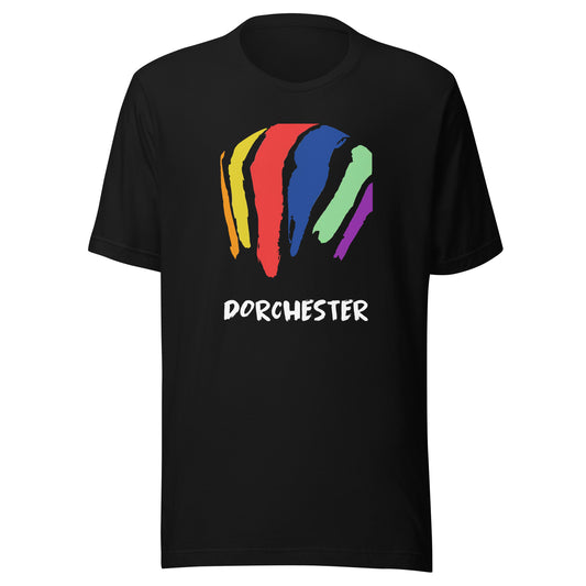 Dorchester Rainbow Swash T Shirt - Boston, MA | Gas Tanks