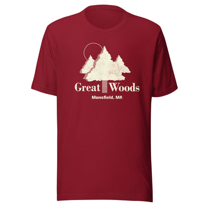 Great Woods T-Shirt - Mansfield, MA | Retro Concert Venue Tee