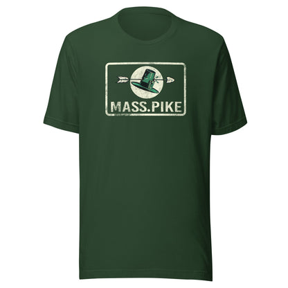 Mass Pike T Shirt - Retro 1960s Massachusetts Highway Sign