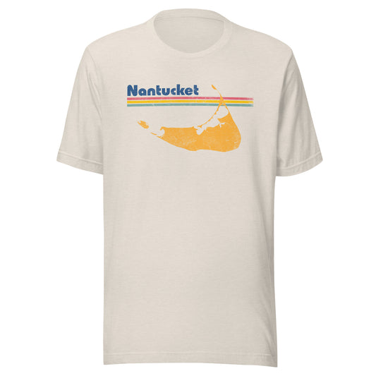Nantucket T-Shirt - Cape Cod & Islands, MA | Retro Summer Island Tee