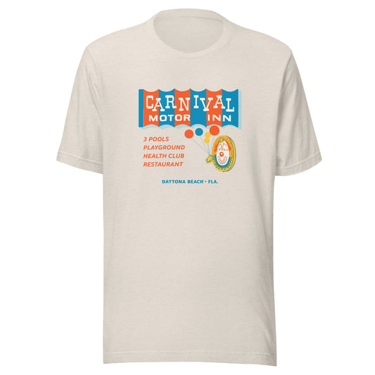 Retro Carnival Motor Inn T-Shirt - Vintage 60s Daytona Beach Florida Tee