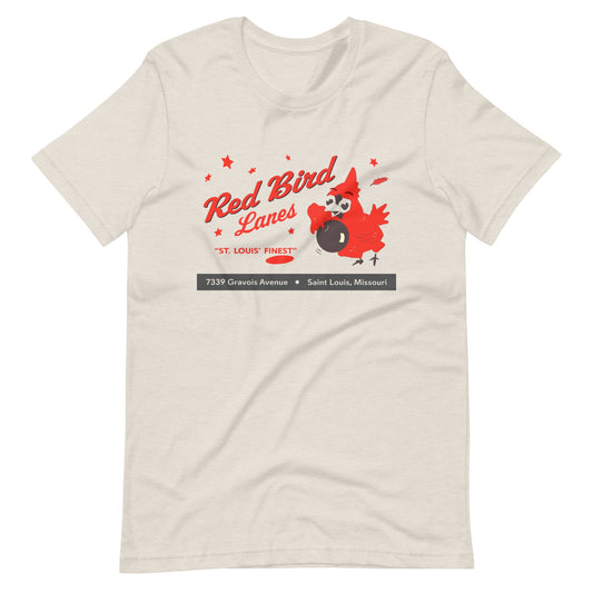 Red Bird Lanes T-Shirt - St Louis, MO | Retro Bowling alley Tee
