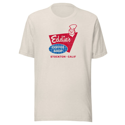 Eddie's Coffee Shop T-Shirt - Stockton, CA - Retro 50s Diner Tee