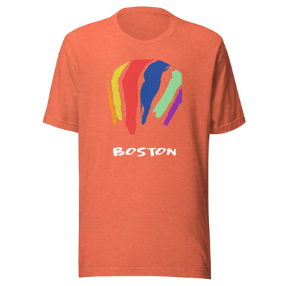 Boston Rainbow Swash T Shirt - Dorchester, MA | Gas Tanks
