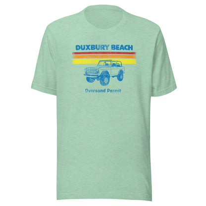 Duxbury Beach Oversand T-Shirt - Retro Jeep Beach Tee