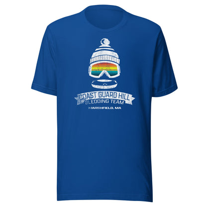 Coast Guard Hill T Shirt - Marshfield, MA | Sledding Team Retro Tee