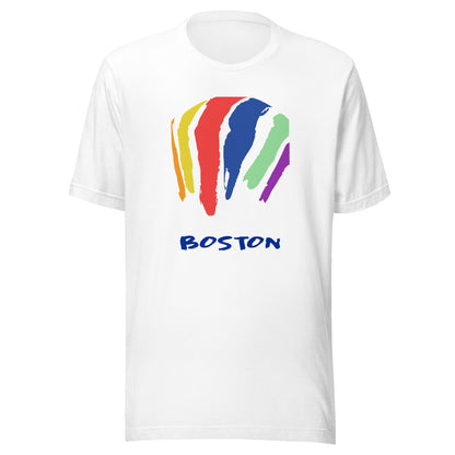 Boston Rainbow Swash T Shirt - Dorchester, MA | Gas Tanks