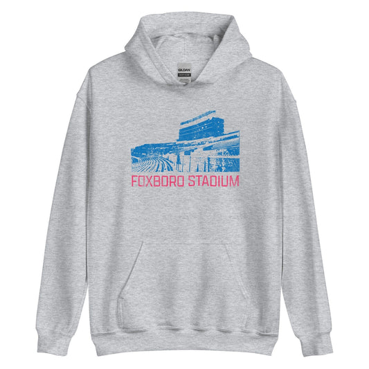 Foxboro Stadium Retro 1980s Football Hoodie - Foxborough, MA | Mens & Womens Football Sweatshirt