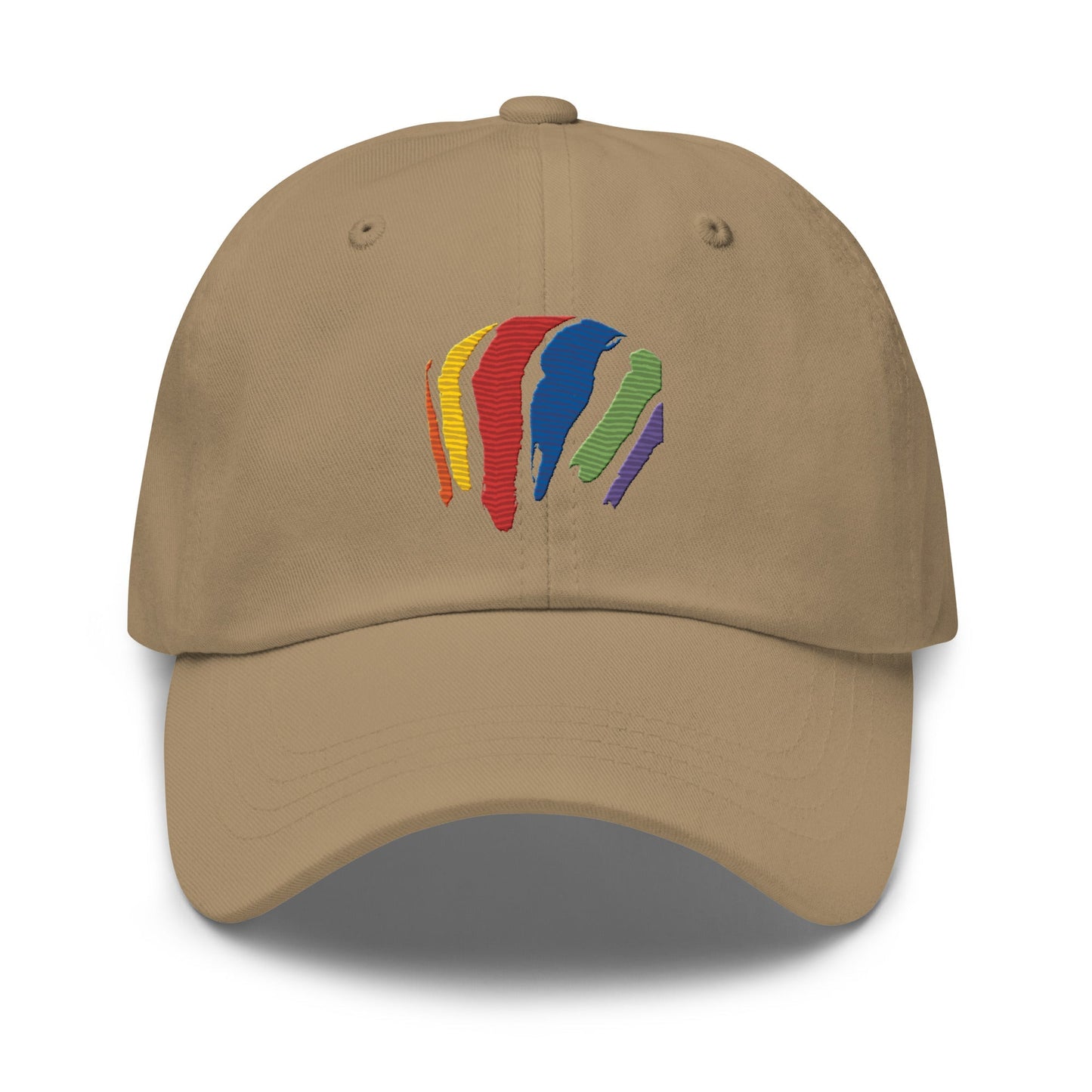 Rainbow Swash Strap Back Hat - Boston, Massachusetts | Gas Tanks Rainbow Corita