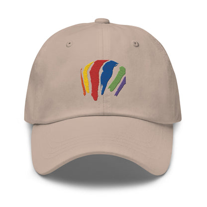 Rainbow Swash Strap Back Hat - Boston, Massachusetts | Gas Tanks Rainbow Corita