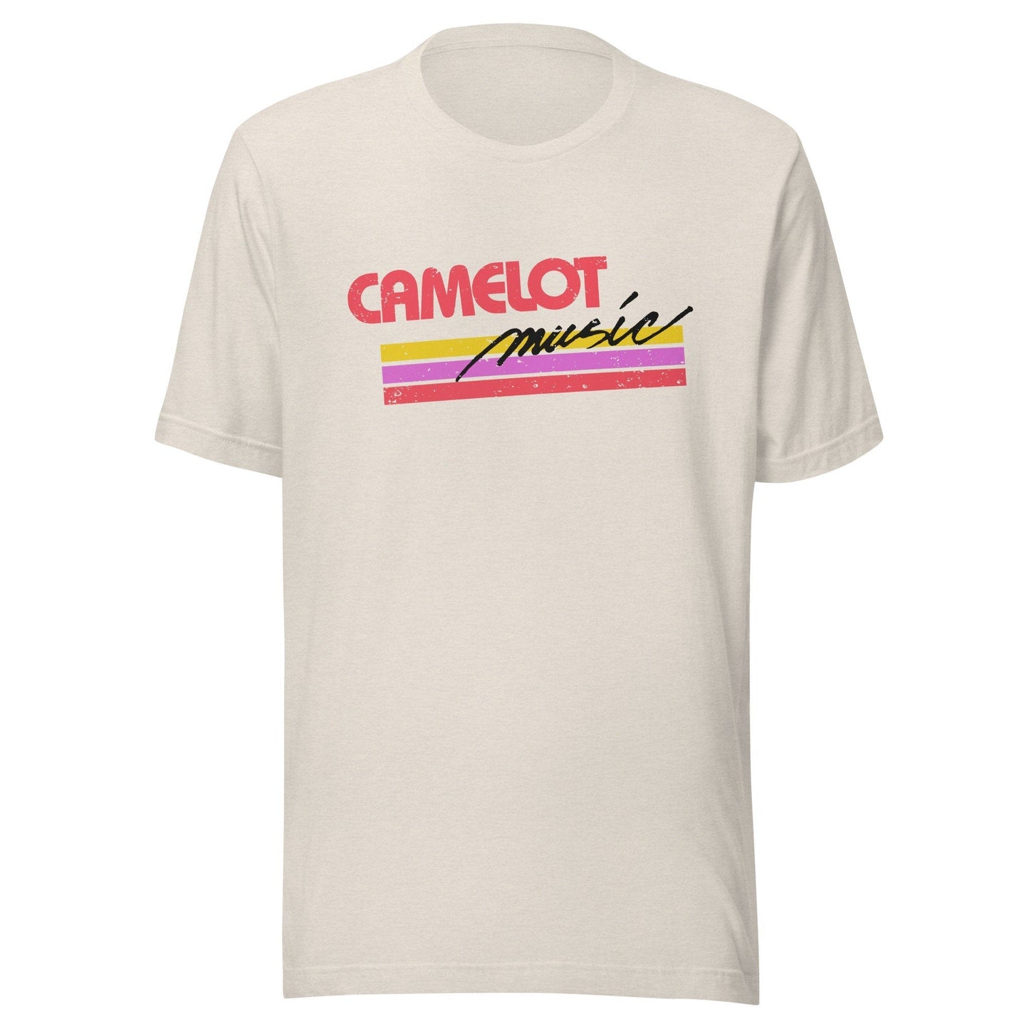 Camelot Music Retro 1980s T Shirt | Vintage Mens & Women's Old School Tee