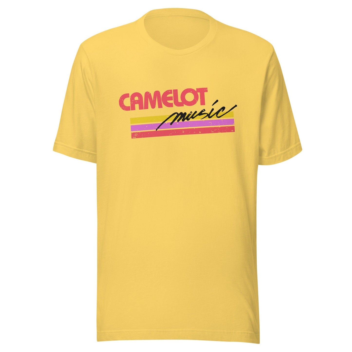 Camelot Music Retro 1980s T Shirt | Vintage Mens & Women's Old School Tee