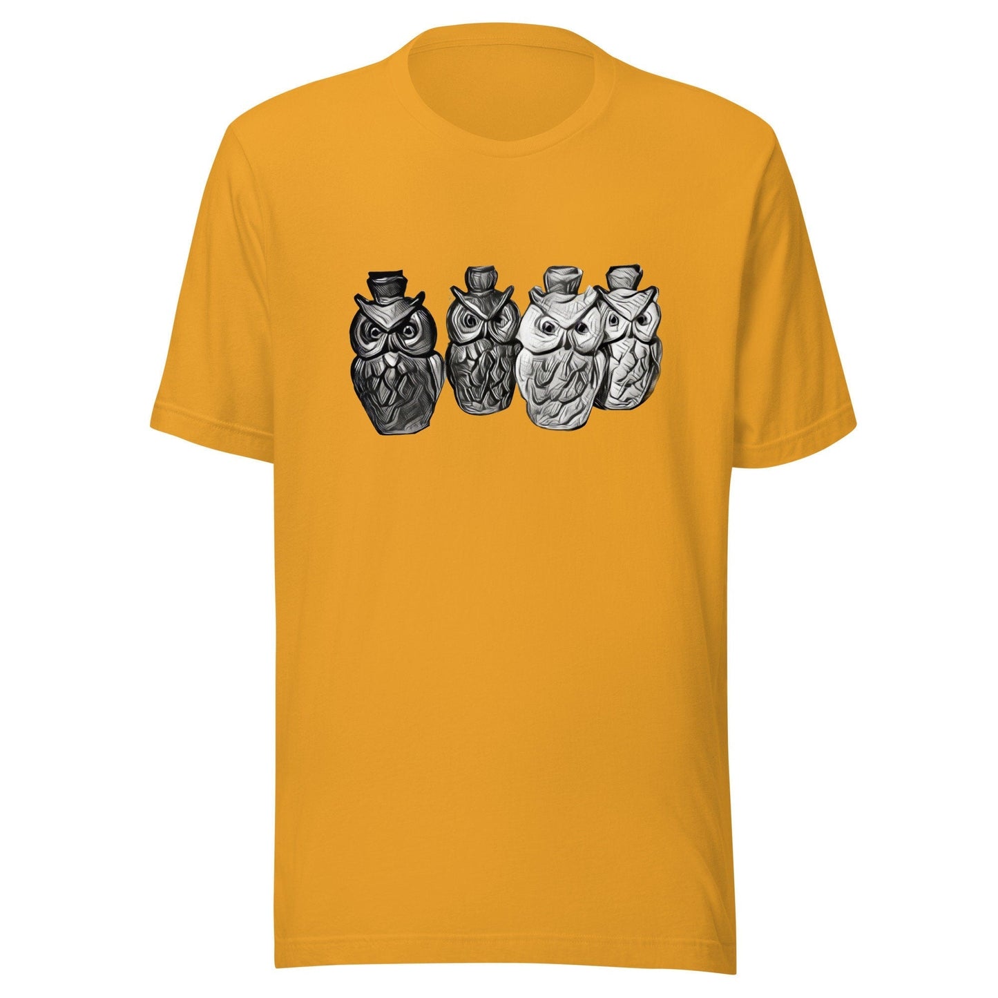 Vintage Owl Patio Light Retro T-Shirt | Mens & Womens Graphic Tee