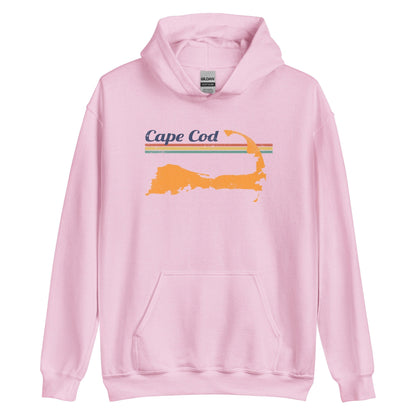 Cape Cod Retro Hoodie - Massachusetts | Mens & Womens Summer Sweatshirt