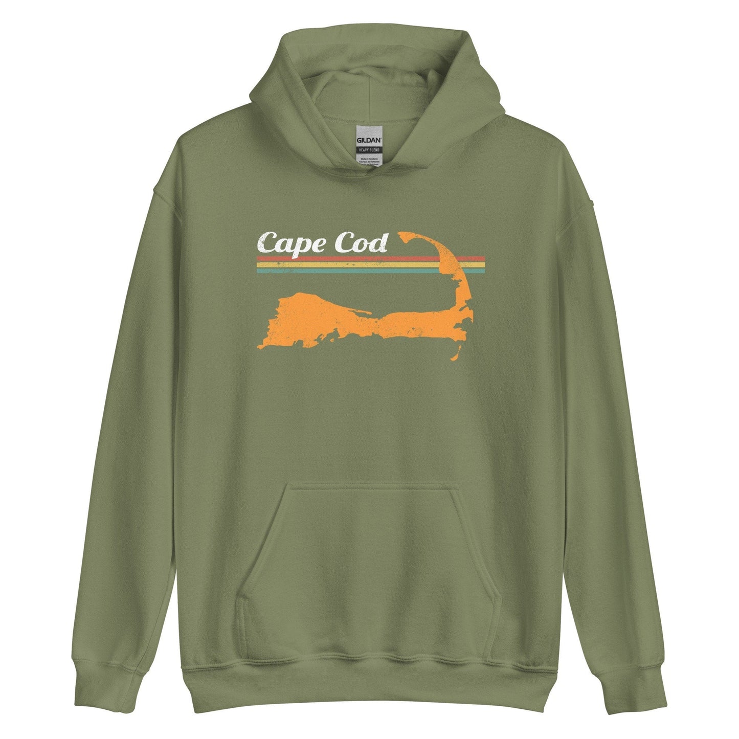 Cape Cod Retro Hoodie - Massachusetts | Mens & Womens Summer Sweatshirt