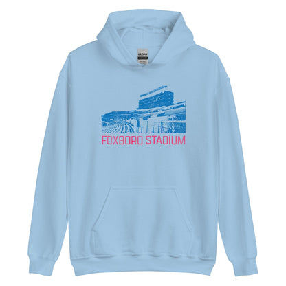 Foxboro Stadium Retro 1980s Football Hoodie - Foxborough, MA | Mens & Womens Football Sweatshirt