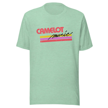 Camelot Music Retro 1980s T Shirt | Vintage Mens & Women's Old School Tee