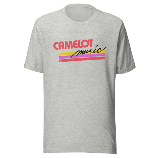 Camelot Music Retro 1980s T Shirt | Vintage Mens & Women's Old School Tee