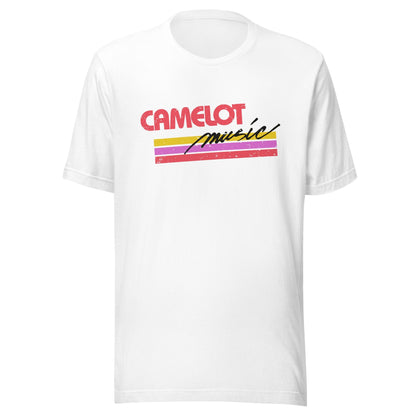 Camelot Music Retro 1980s T Shirt | Vintage Mens & Women's Old School Tee