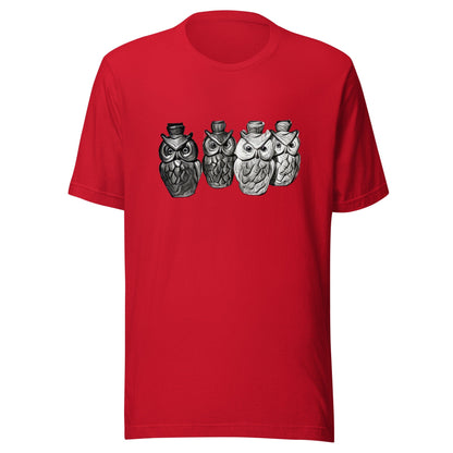 Vintage Owl Patio Light Retro T-Shirt | Mens & Womens Graphic Tee