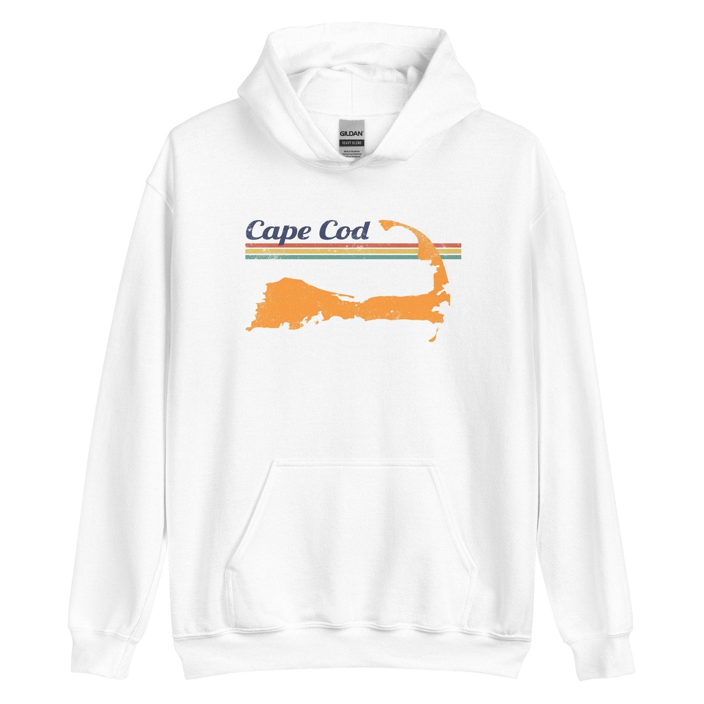 Cape Cod Retro Hoodie - Massachusetts | Mens & Womens Summer Sweatshirt