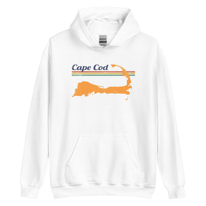 Cape Cod Retro Hoodie - Massachusetts | Mens & Womens Summer Sweatshirt