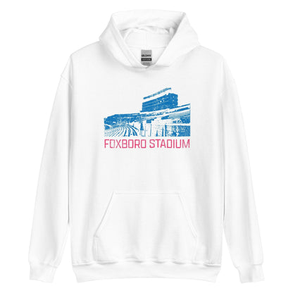 Foxboro Stadium Retro 1980s Football Hoodie - Foxborough, MA | Mens & Womens Football Sweatshirt