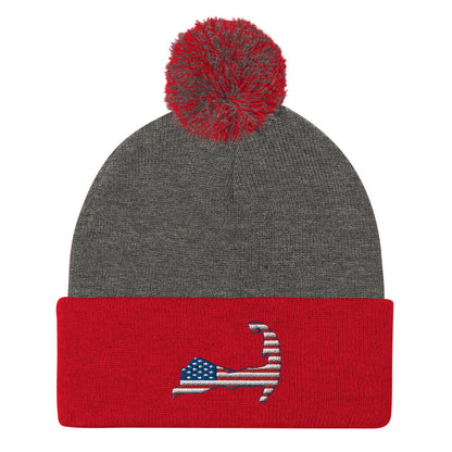 Cape Cod Patriotic American Flag Winter hat