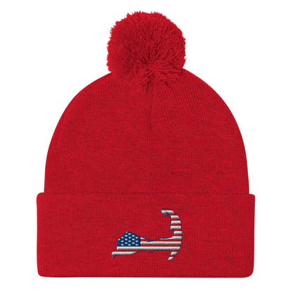 Cape Cod Patriotic American Flag Winter hat